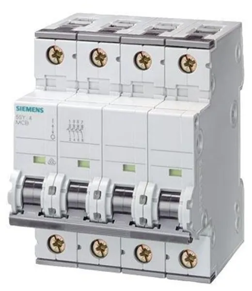 Siemens Automatsikring 6ka 3p+n c 6a 5sy6606-7